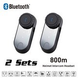 800M Fm Function Bluetooth Motorcycle Snowmobile Helmet Intercom Headset Phone-Gps-Mp3 Intercomunicador